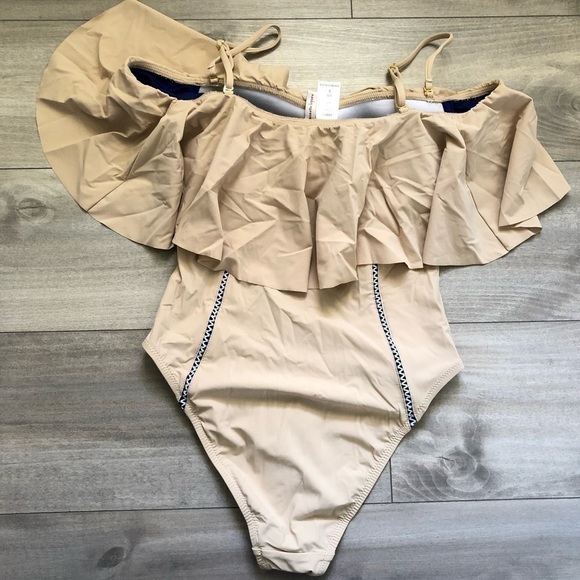 New Nanette Lepore Nude Off Shoulder One Piece S - Picture 2 of 8